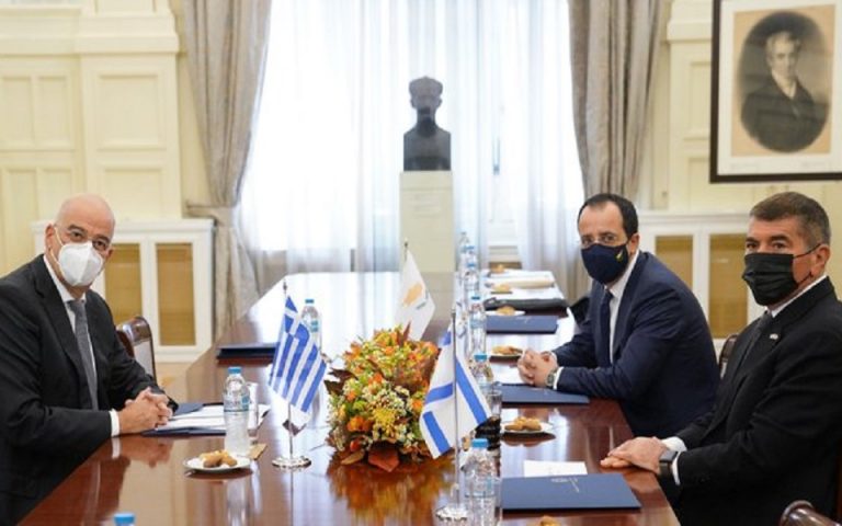 Τριμερής συνάντηση των ΥΠΕΞ Ελλάδας – Κύπρου – Ισραήλ