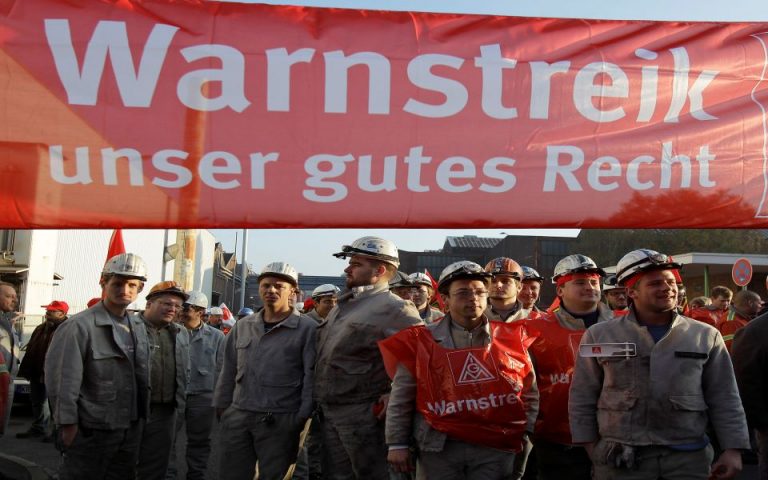 Προειδοποιητικές απεργίες αρχίζει το IG Metall στη Γερμανία