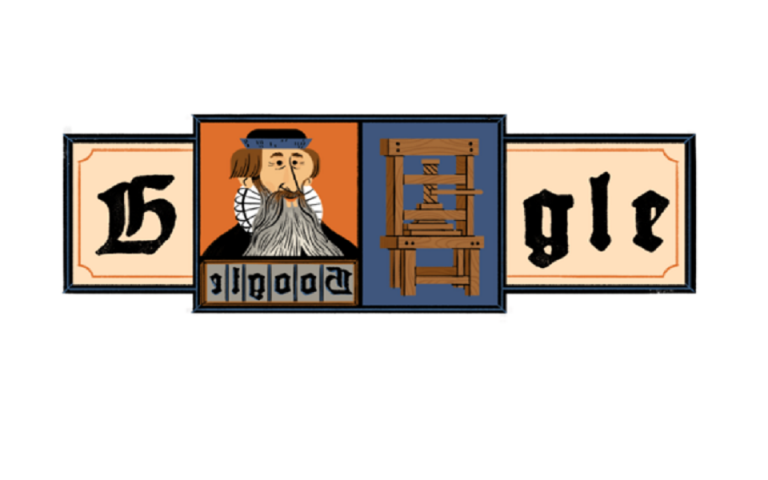 Ιωάννης Γουτεμβέργιος: Αφιερωμένο στον πατέρα της τυπογραφίας το σημερινό doodle της Google