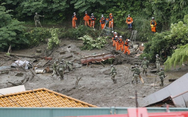 Ιαπωνία: Συνεχίζεται η αναζήτηση των αγνοούμενων από τις πλημμύρες 
