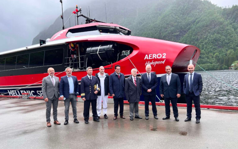 Attica Group: Παραλαβή και του νεότευκτου catamaran Aero 2 Highspeed