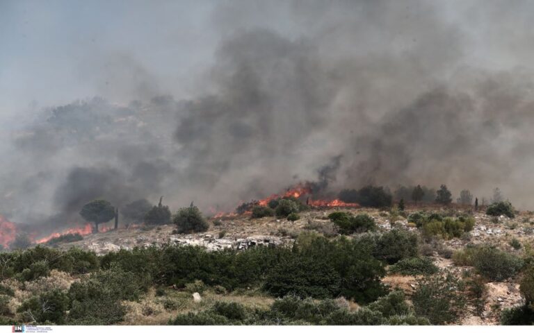 Πυρκαγιά στις νότιες παρυφές του Υμητού: Πού οφείλεται – Η εστία της περιοχής