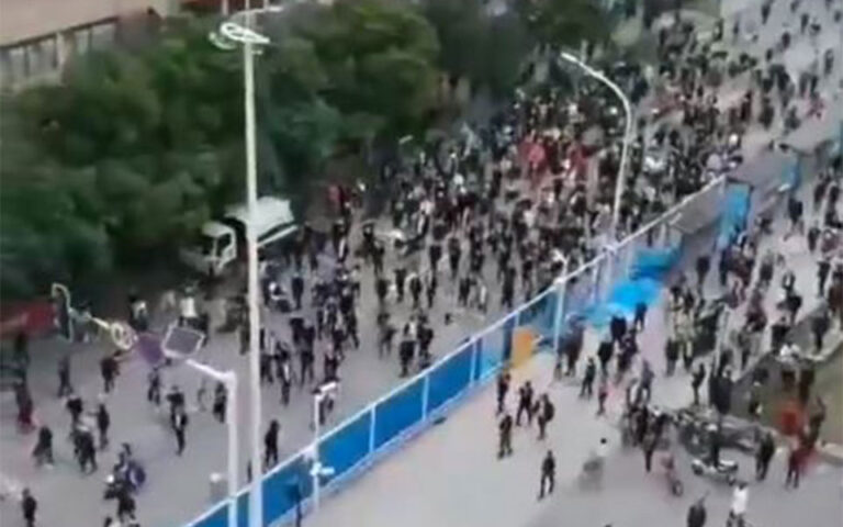 Κίνα: Διαδήλωση κατά των μέτρων Covid στην πόλη Γουχάν