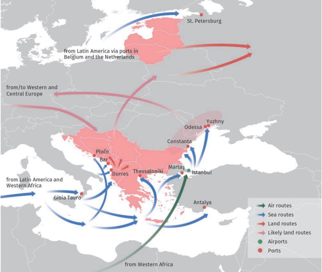 Η διαδρομή της κοκαΐνης στην Ευρώπη – Ενισχύεται ο ρόλος της Ελλάδας-1