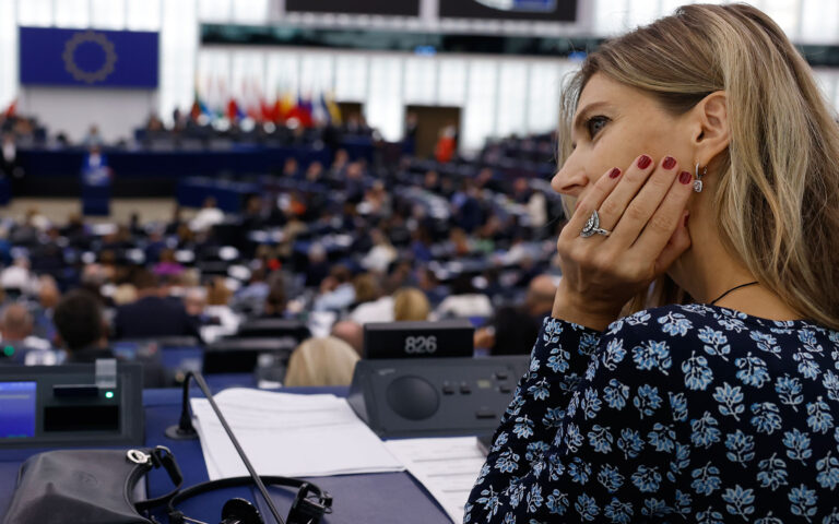 Η Εύα Καϊλή στο Ευρωπαϊκό Κοινοβούλιο για πρώτη φορά μετά το Qatargate