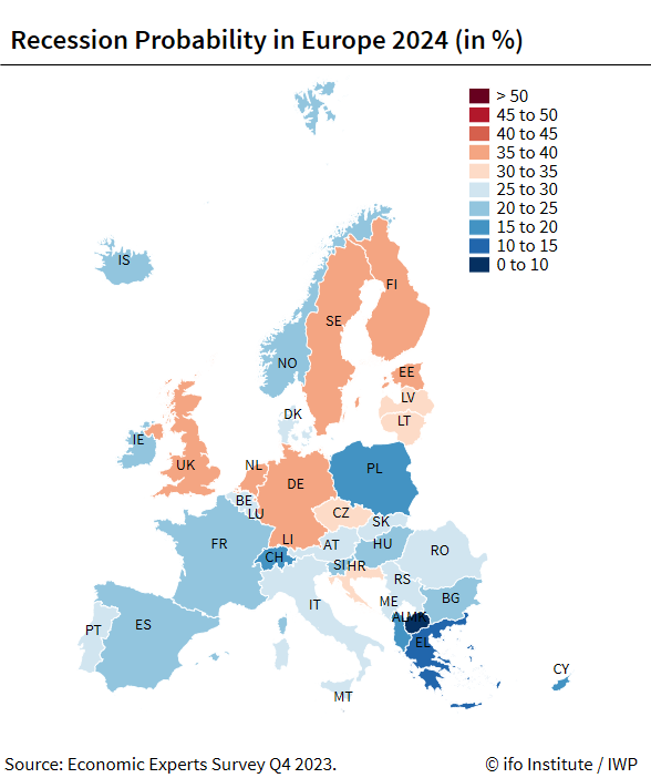 Υψηλός κίνδυνος ύφεσης στην Ευρώπη το 2024 – Αντίθετα στο ρεύμα η Ελλάδα-1