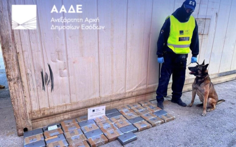 ΑΑΔΕ: Εντοπισμός και κατάσχεση κοκαΐνης αξίας 2,8 εκατ. ευρώ σε container με μπανάνες
